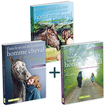 Pack 3 livres homme/cheval